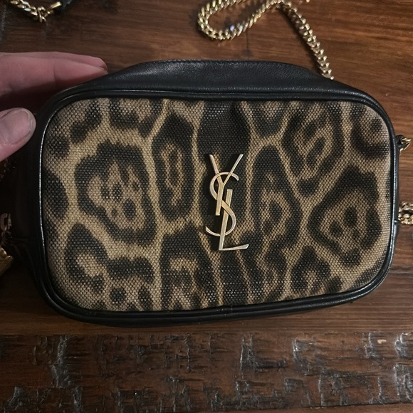 Authentic Saint Laurent Cross Body Bag- leopard - Picture 3 of 7